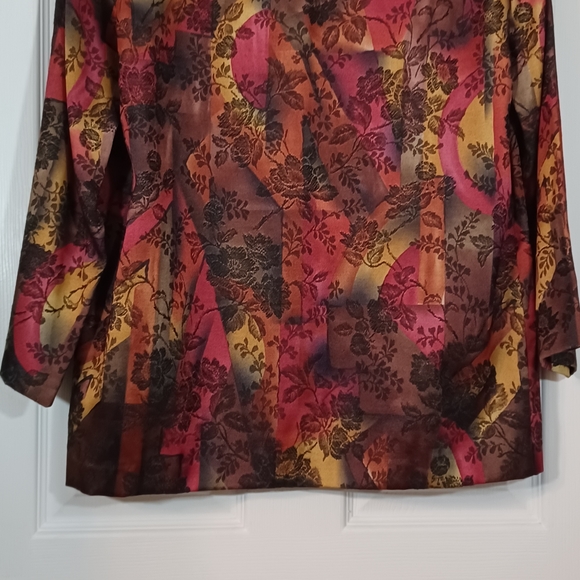 VTG LAWRENCE Philadelphia womens Jacket Size 13/14 Junior  Multi-colored pads - Picture 2 of 9